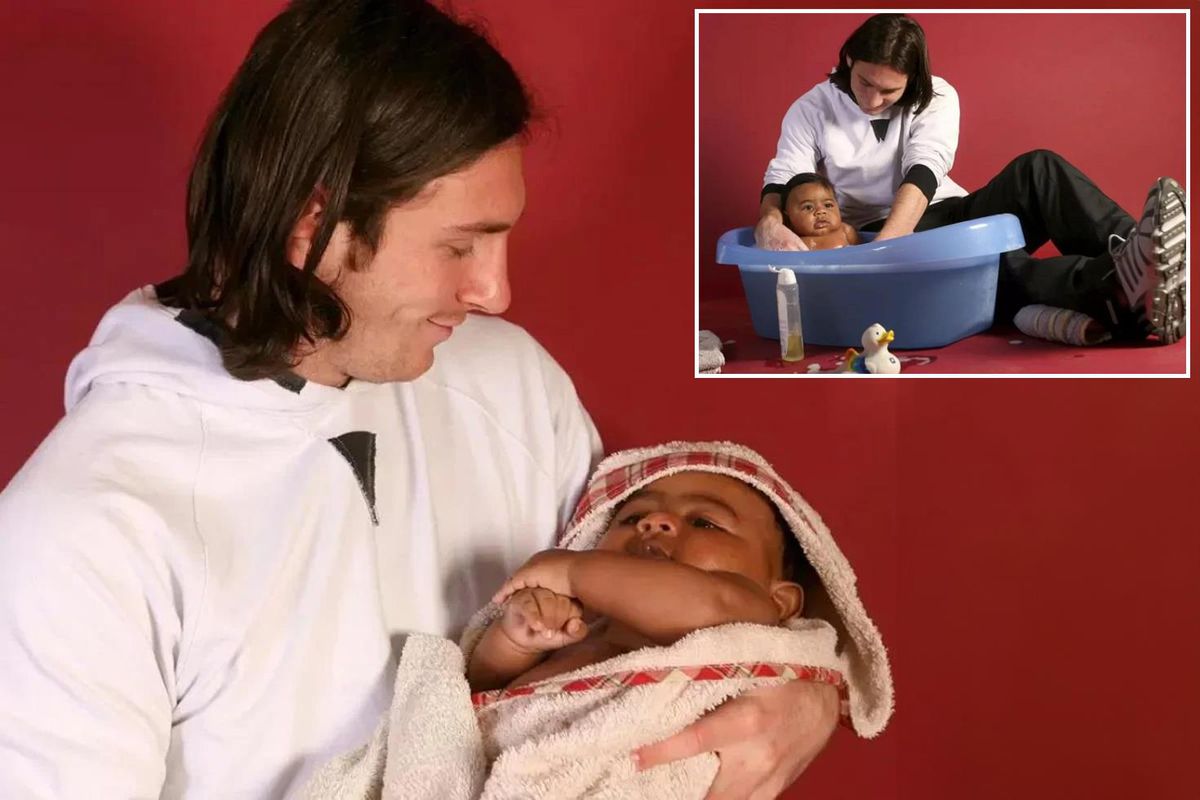 Lionel Messi'nin bir bebekle çekilmiş fotoğrafı, bebeğin Lamine Yamal olduğu belirtiliyor.