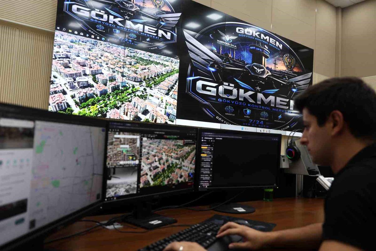 Konya'da güvenlik gökyüzüne taşındı, yapay zeka destekli 'GÖKMEN' 7/24 görevde