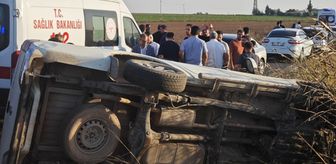 Mardin'de devrilen pikaptaki 3 kişi yaralandı