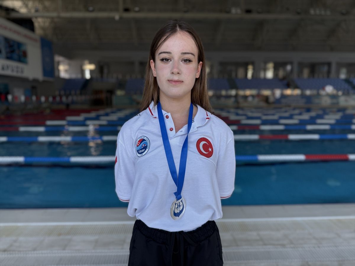 Milli serbest dalışçı ilk dünya şampiyonasında gümüş madalya kazandı