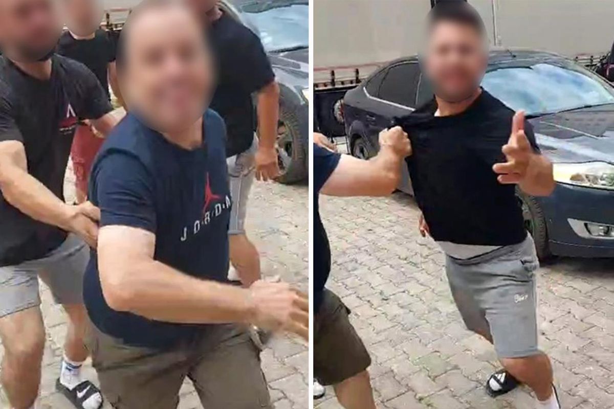 Gümüşhane'de nakliyeci dehşeti kamerada