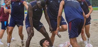 Trabzonspor, yeni sezon hazırlıklarına çift antrenmanla devam etti