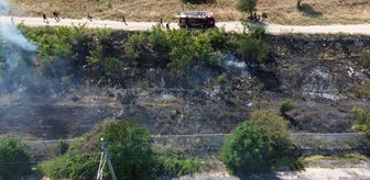 Bilecik'te otluk alanda çıkan yangın söndürüldü