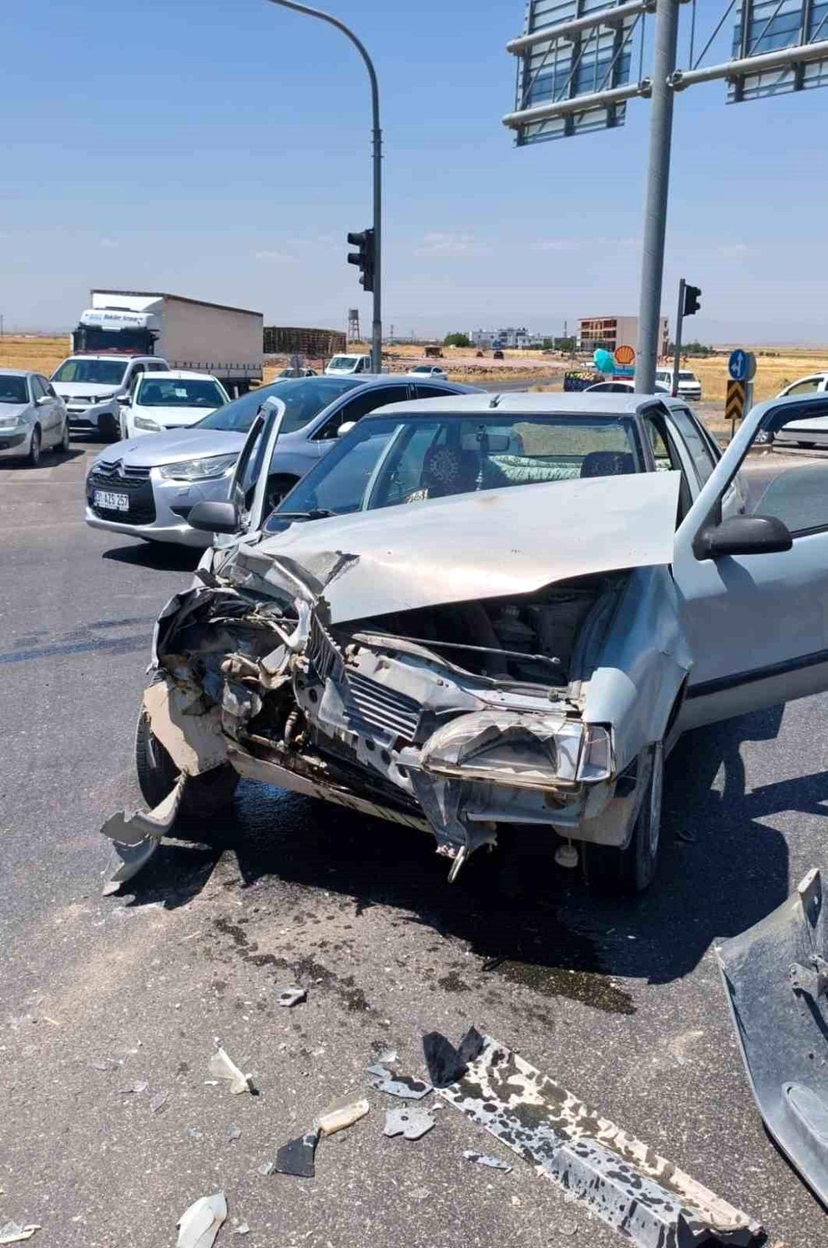Diyarbakır'da trafik kazası: 1 yaralı
