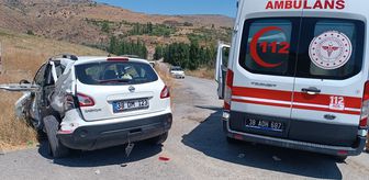 Kayseri'de tır ile SUV tipi aracın çarpıştığı kazada 2 kişi yaralandı