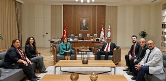 KKTC Cumhurbaşkanı Erhürman, Gaziantep Büyükşehir Belediye Başkanı Şahin'i kabul etti