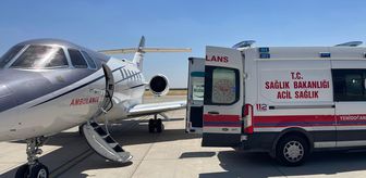 Mardin'de ambulans uçak 14 günlük bebek için havalandı