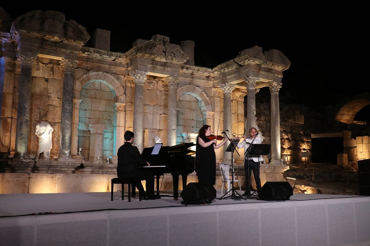 Sagalassos Antik Kenti'nde düzenlenen İdil Biret'e Saygı Gala Konseri