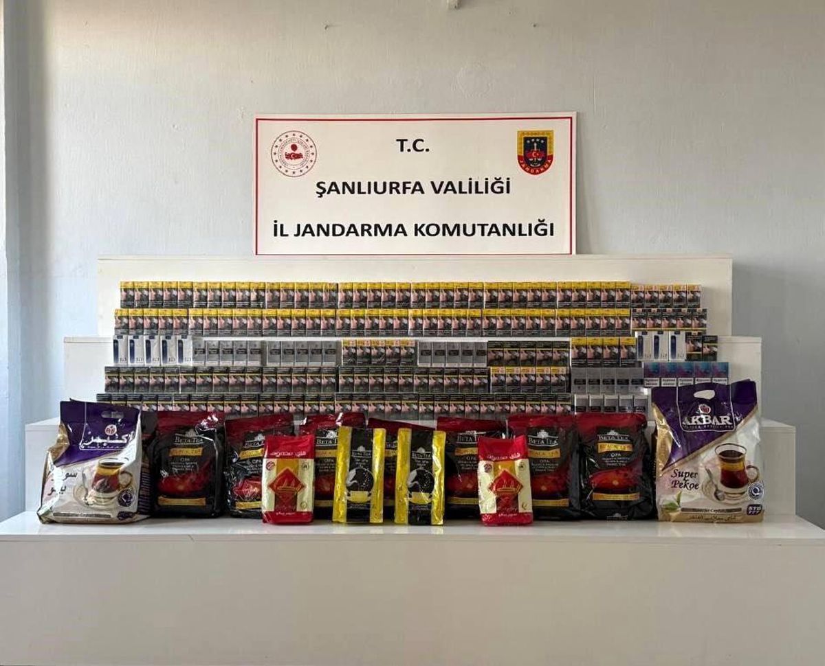Şanlıurfa'da gümrük kaçağı ürünler ele geçirildi