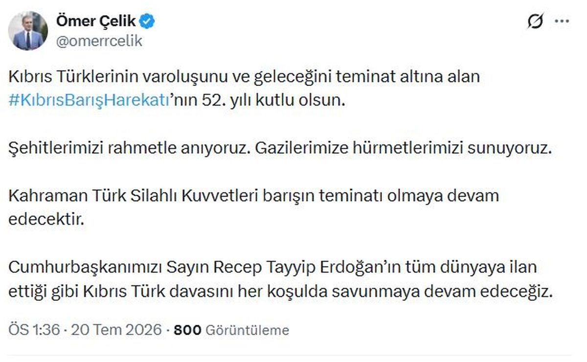 AK Parti Genel Başkan Yardımcısı ve Parti Sözcüsü Ömer Çelik