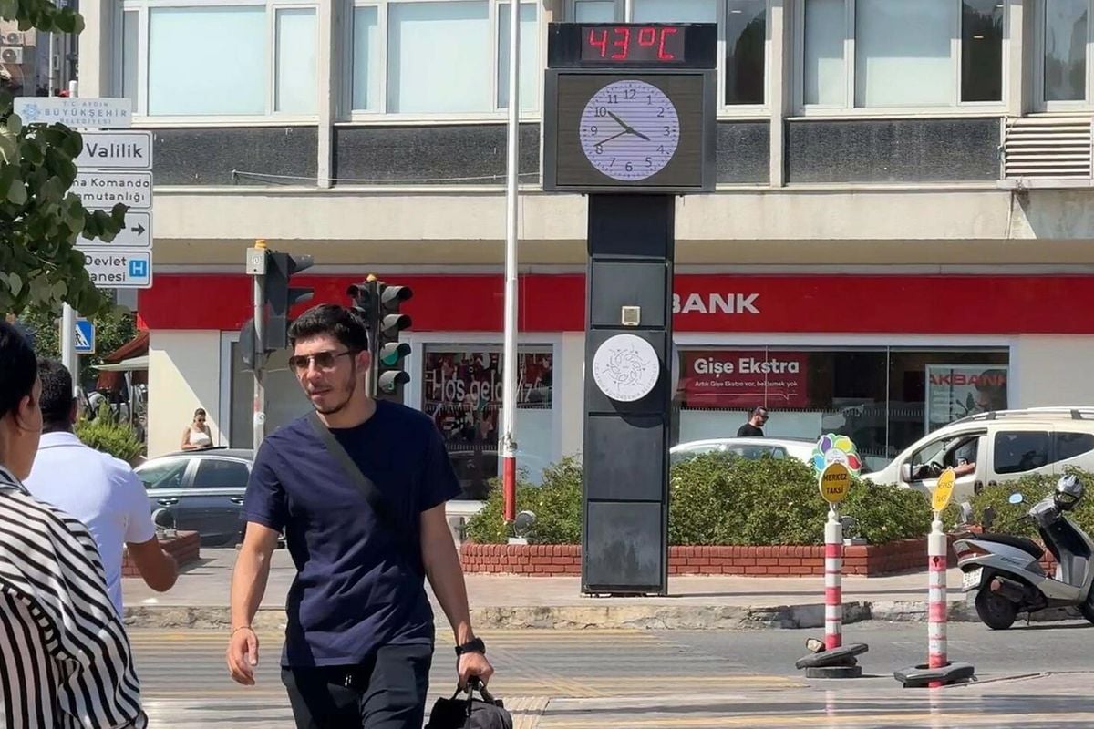 Aydın'da sıcaklık 5 dakikada 3 derece arttı