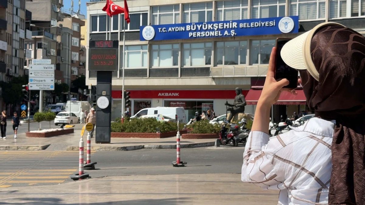 Aydın'da hava sıcaklığı 45 dereceye çıktı
