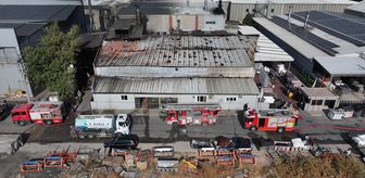 Bursa'da kumaş fabrikasında çıkan yangın söndürüldü