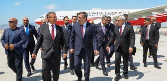 Cumhurbaşkanı Yardımcısı Yılmaz, KKTC'ye geldi