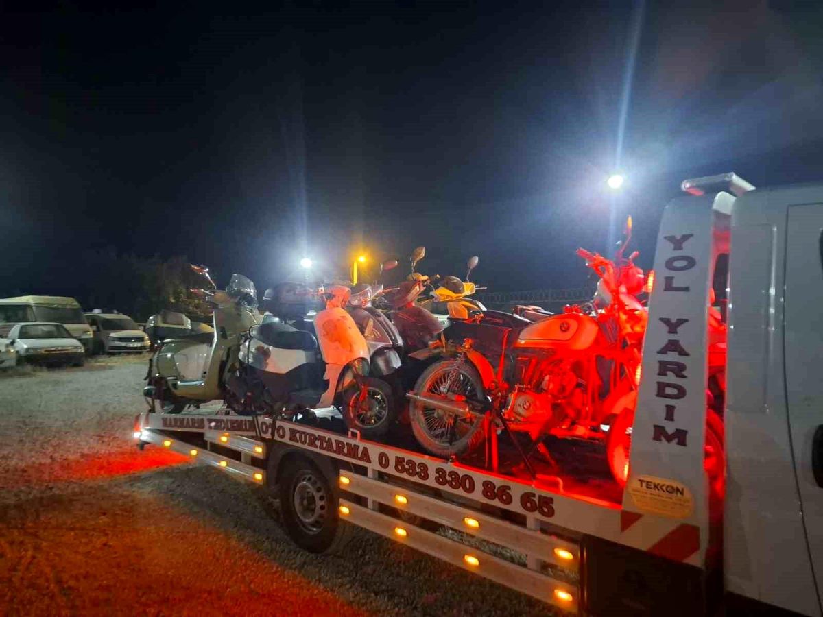 Datça'da motosiklet denetimi: '19 araç trafikten men edildi'