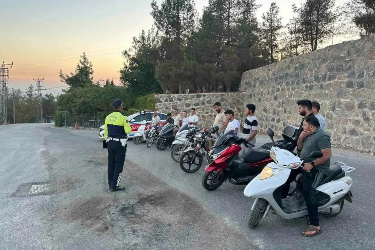 Motosiklet sürücülerine 3,9 milyon lira ceza