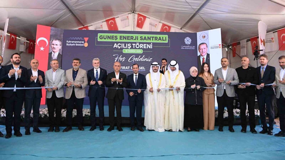 Kahramanmaraş Büyükşehir Belediyesi’nin Dev Güneş Enerjisi Yatırımı Hizmete Açıldı