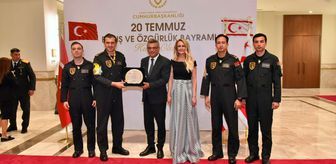 KKTC Cumhurbaşkanlığında Barış ve Özgürlük Bayramı resepsiyonu düzenlendi