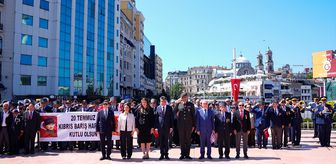KKTC'nin 20 Temmuz Bayramı İçin Taksim'de Tören