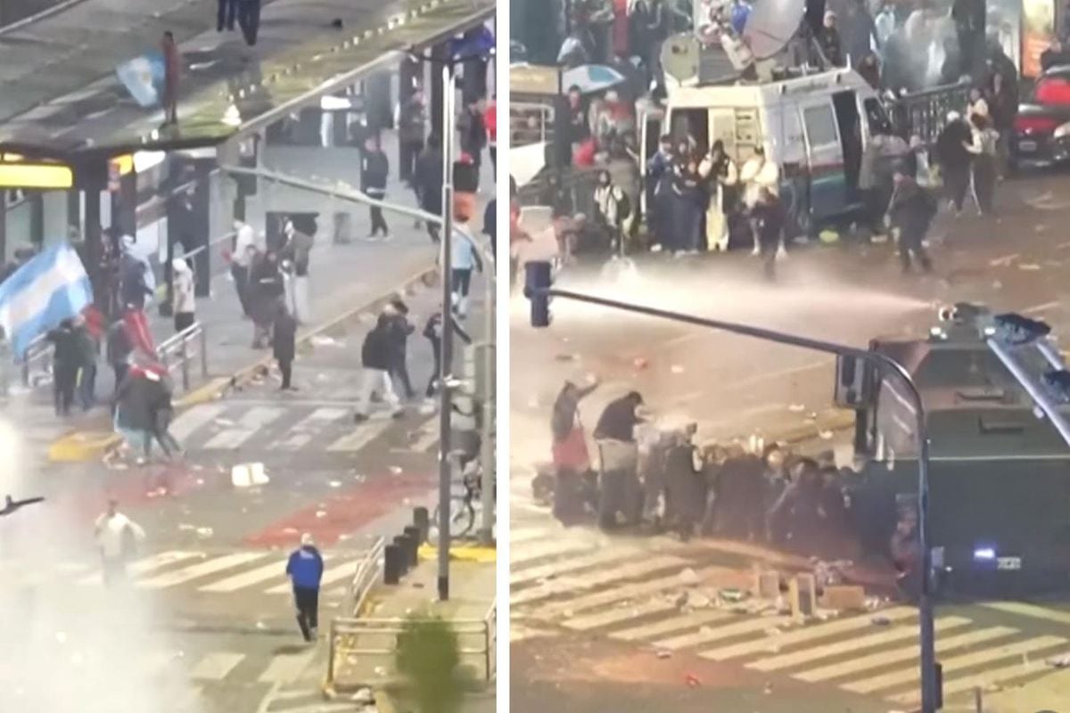 Kupayı kaybeden Arjantinliler polise savaş açtı