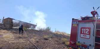 Kurtalan'da itfaiye ekipleri çıkan yangınları söndürdü