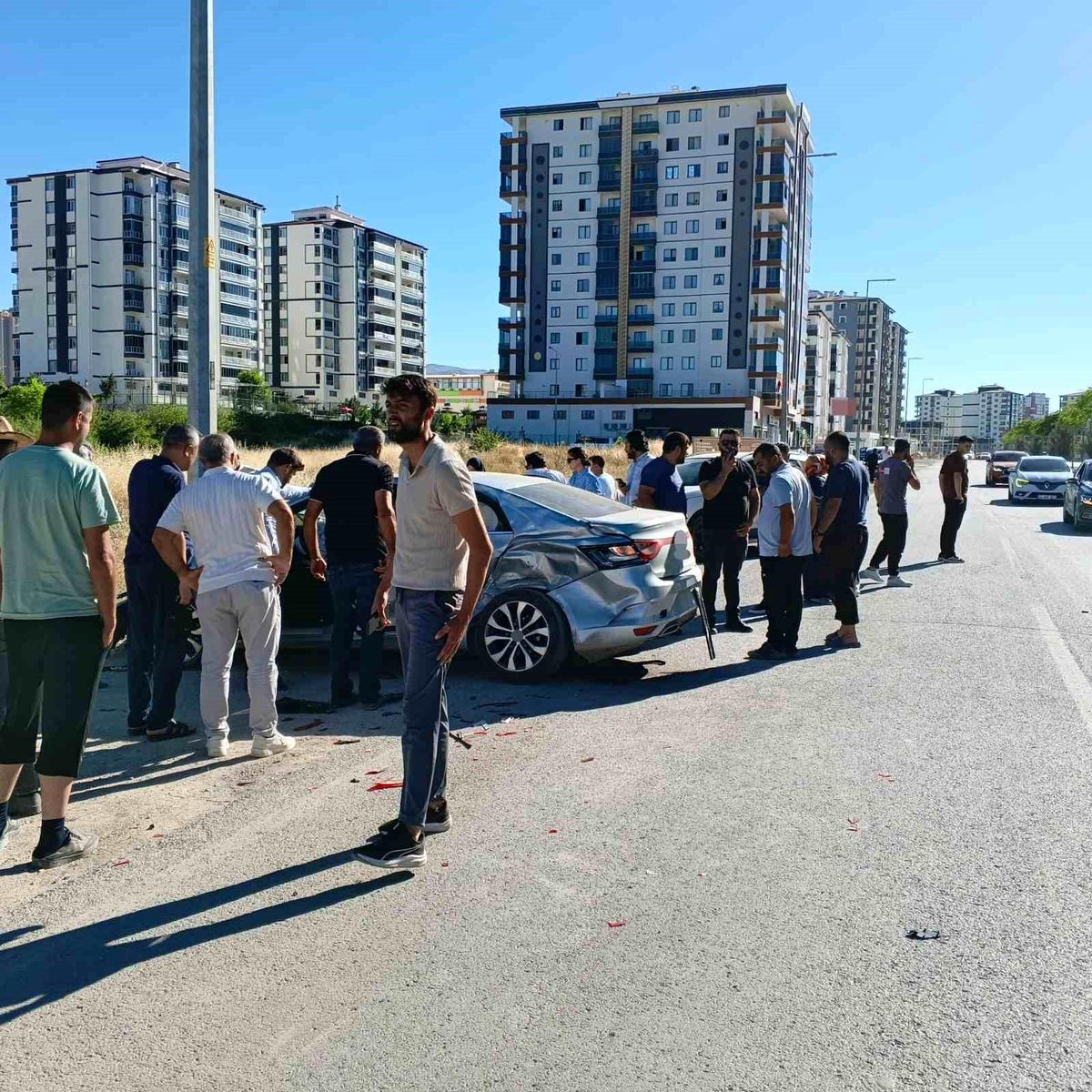 Malatya'da iki otomobil çarpıştı: 1 yaralı