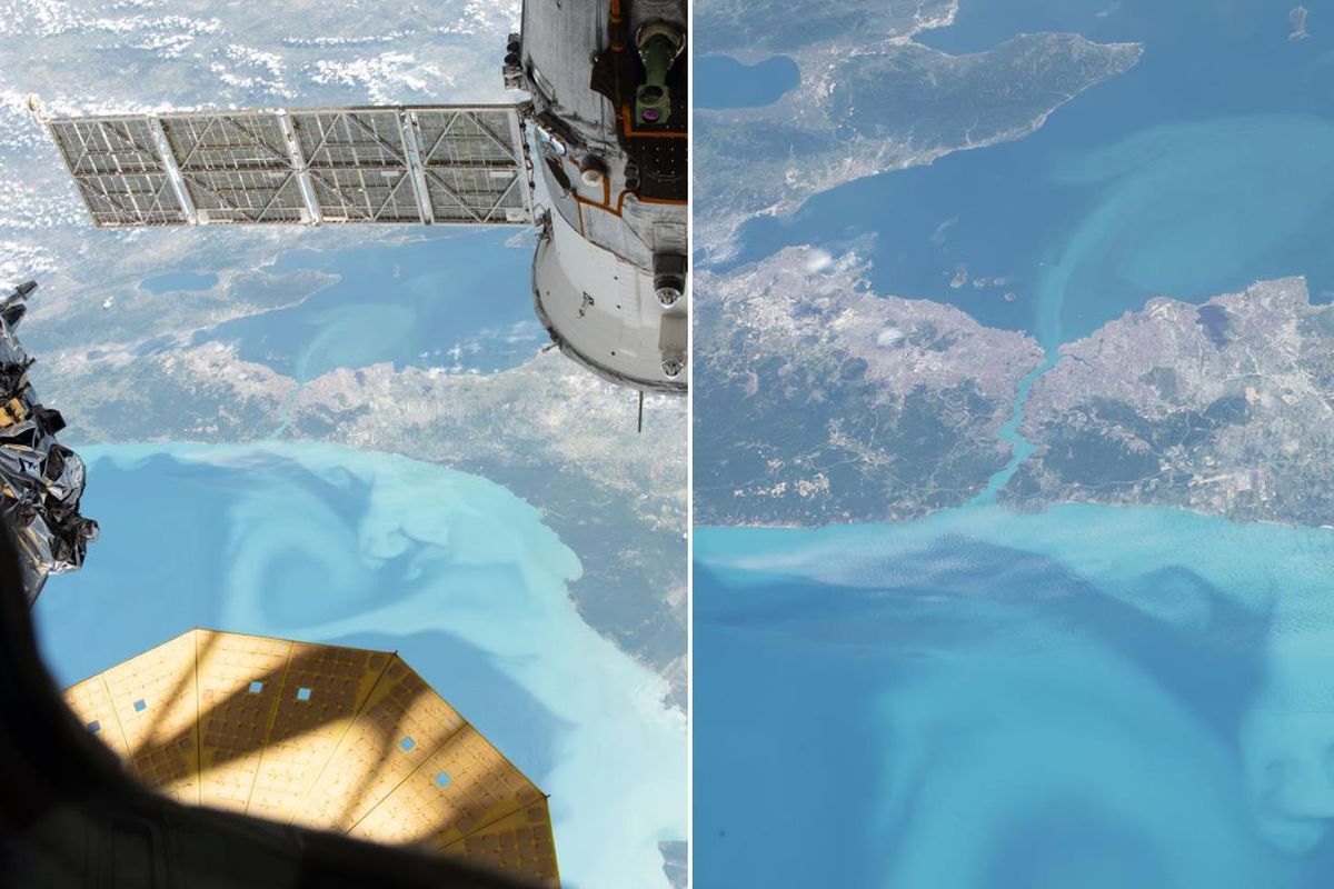 NASA'nın İstanbul görüntüleri hayran bıraktı! Boğaz turkuaza büründü