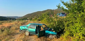 Sinop'ta şarampole devrilen otomobildeki 2 kişi yaralandı