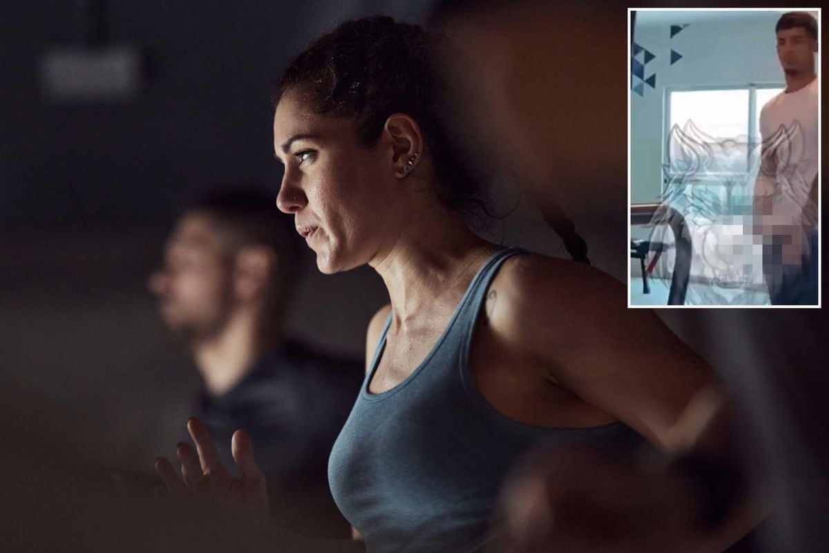 Spor salonunda mide bulandıran görüntü! Telefonundaki kaydı izleyince fark etti