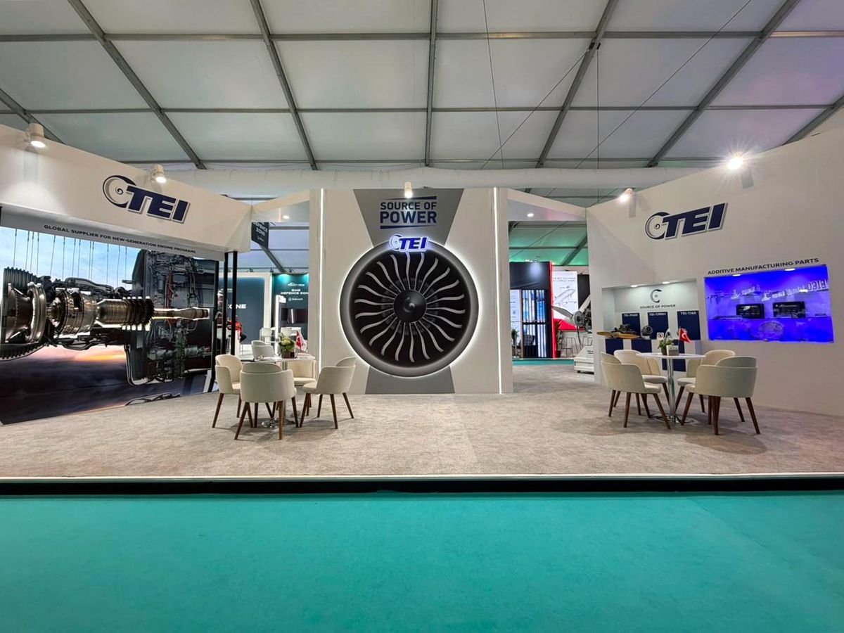 TEI'nin Farnborough Havacılık Fuarı'nda sergilediği milli motorlar