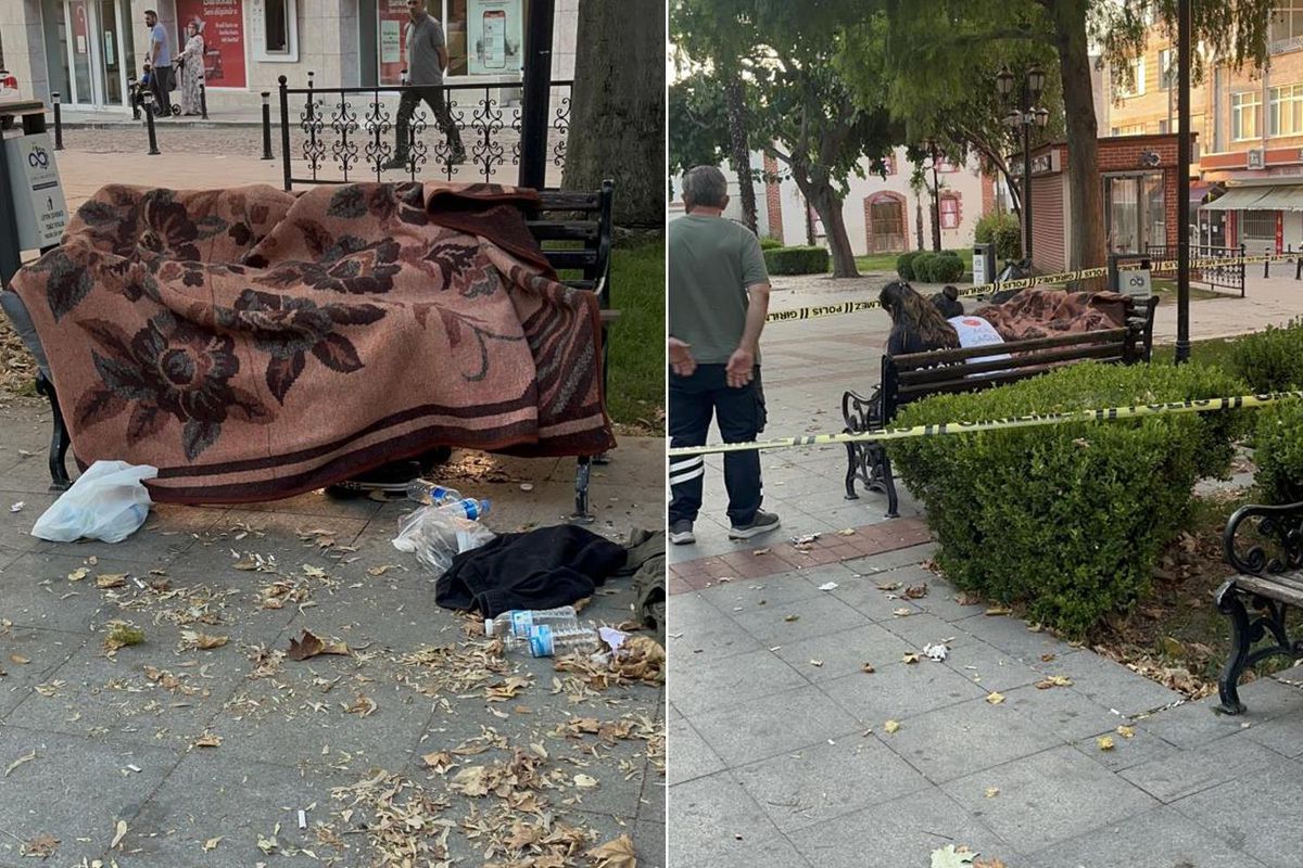 Parkta yürek burkan son! Uyudu bir daha uyanamadı