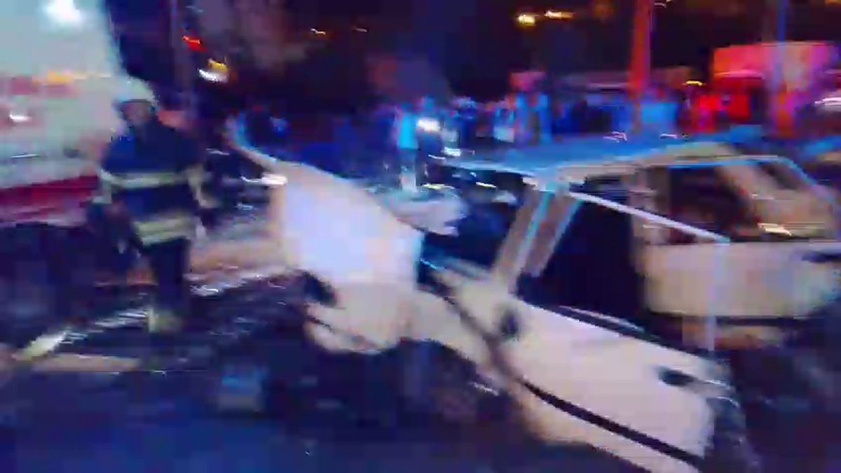 Adana Pozantı'da meydana gelen trafik kazasında hayatını kaybeden aracın görüntüsü.