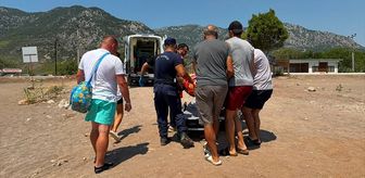 Antalya'da gezi teknesinde yaralanan kişiye tıbbi tahliye
