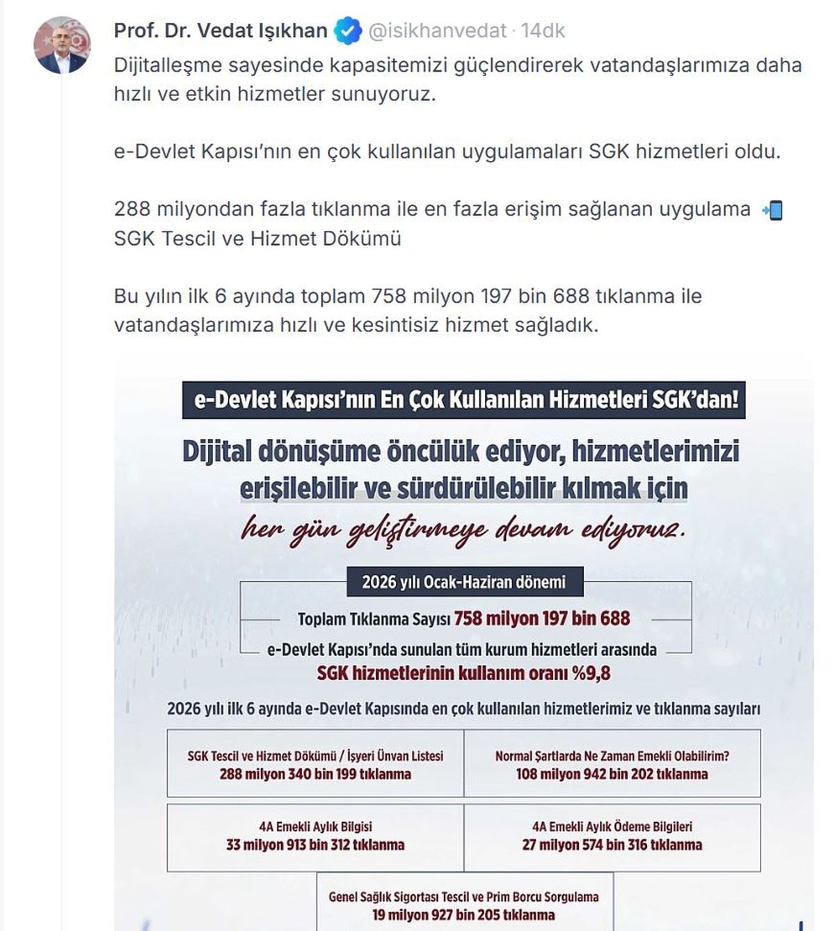 e-Devlet Kapısı logosu ve SGK hizmetleri ile ilgili bir görsel.