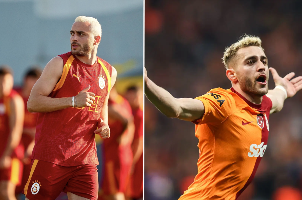Barış Alper Yılmaz antrenmanda yeni platin sarısı saçlarıyla görünüyor.
