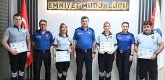 Edirne Emniyet Müdürü Ayhan'dan özel güvenliklere teşekkür belgesi