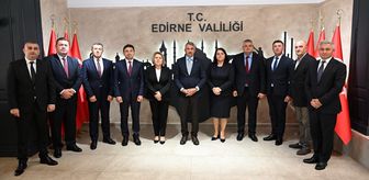 Edirne Valisi Sezer, Bulgaristan'dan gelen heyeti kabul etti