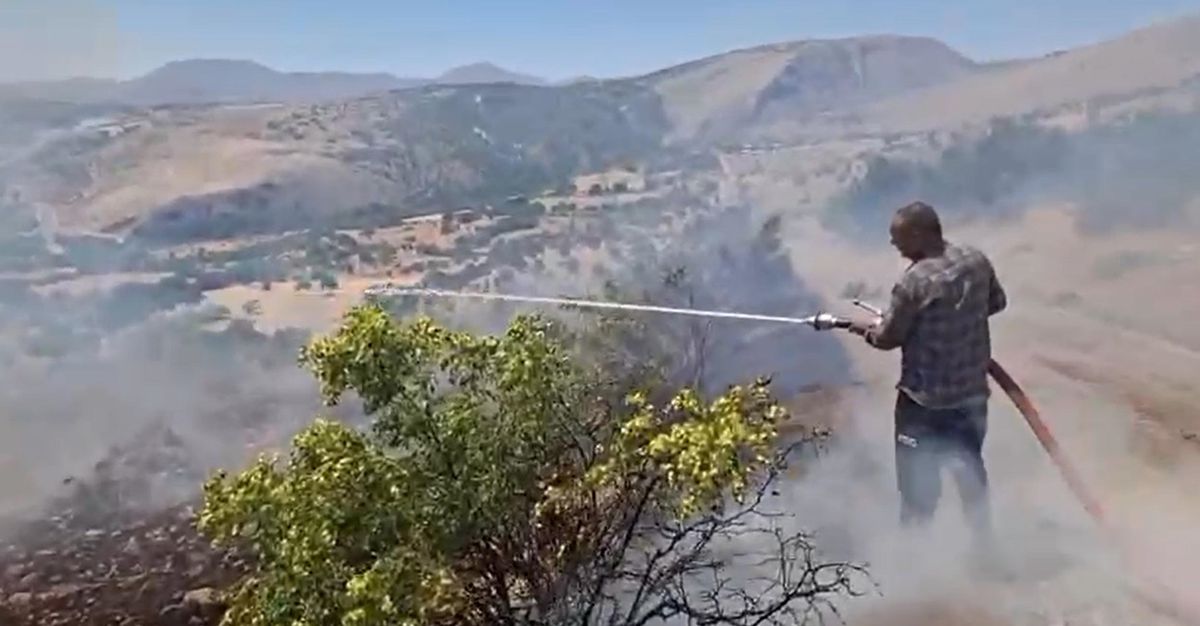 Erzincan'da Arazide Çıkan Yangın Kontrol Altına Alındı