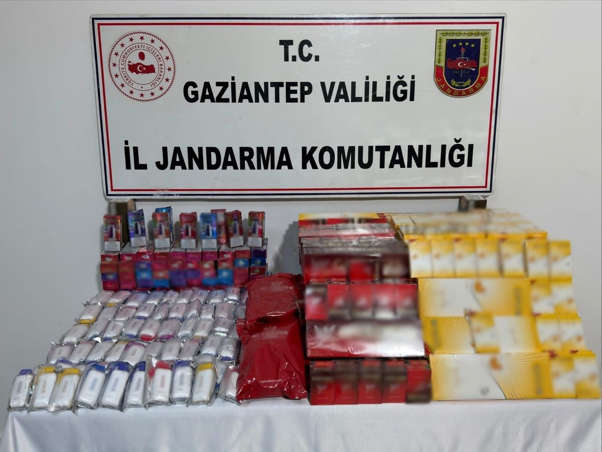 Gaziantep'te 1 milyon TL değerinde kaçak ürün ele geçirildi