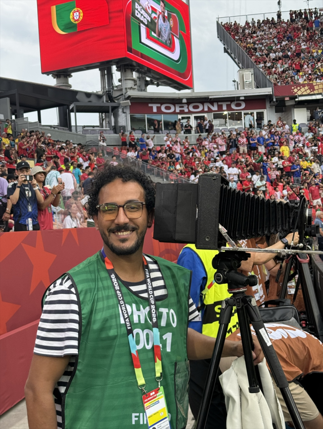 Mısırlı foto muhabiri, 2026 FIFA Dünya Kupası'nı 96 yıllık körüklü kamerayla fotoğrafladı 4 misirli foto muhabiri 2026 fif 20074334 5594 1 m