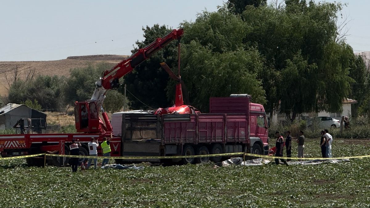 Ankara'da eğitim helikopteri düştü; 1 ölü, 1 yaralı