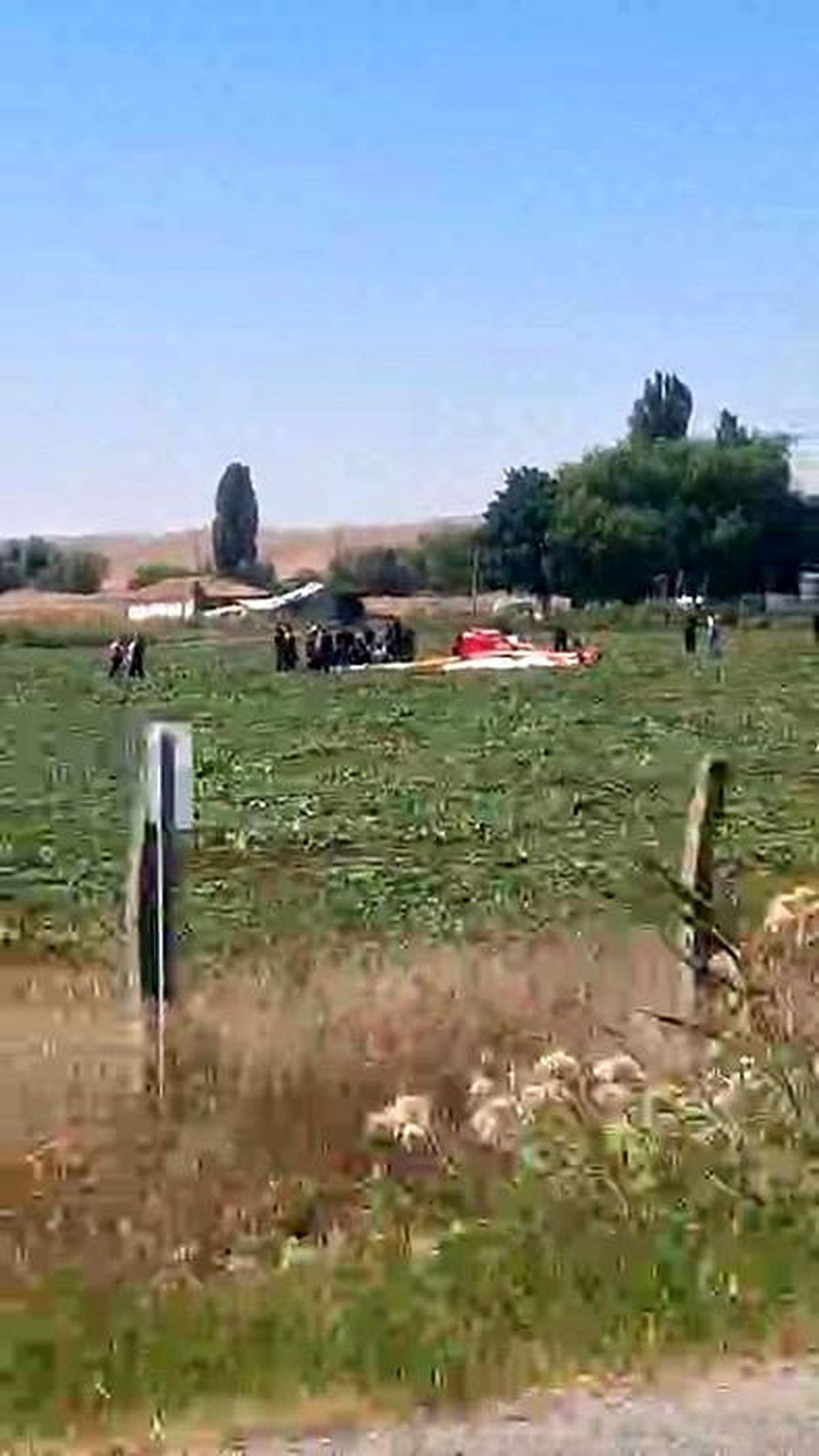 Ankara Temelli'de helikopter düştü: 2 yaralı