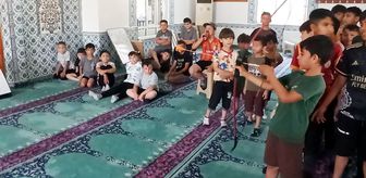 Beypazarı'nda öğrenciler hem eğleniyor hem Kur'an öğreniyor