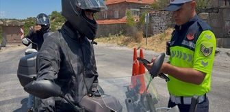 Çanakkale'de motosiklet ve motorlu bisiklet sürücüleri denetlendi