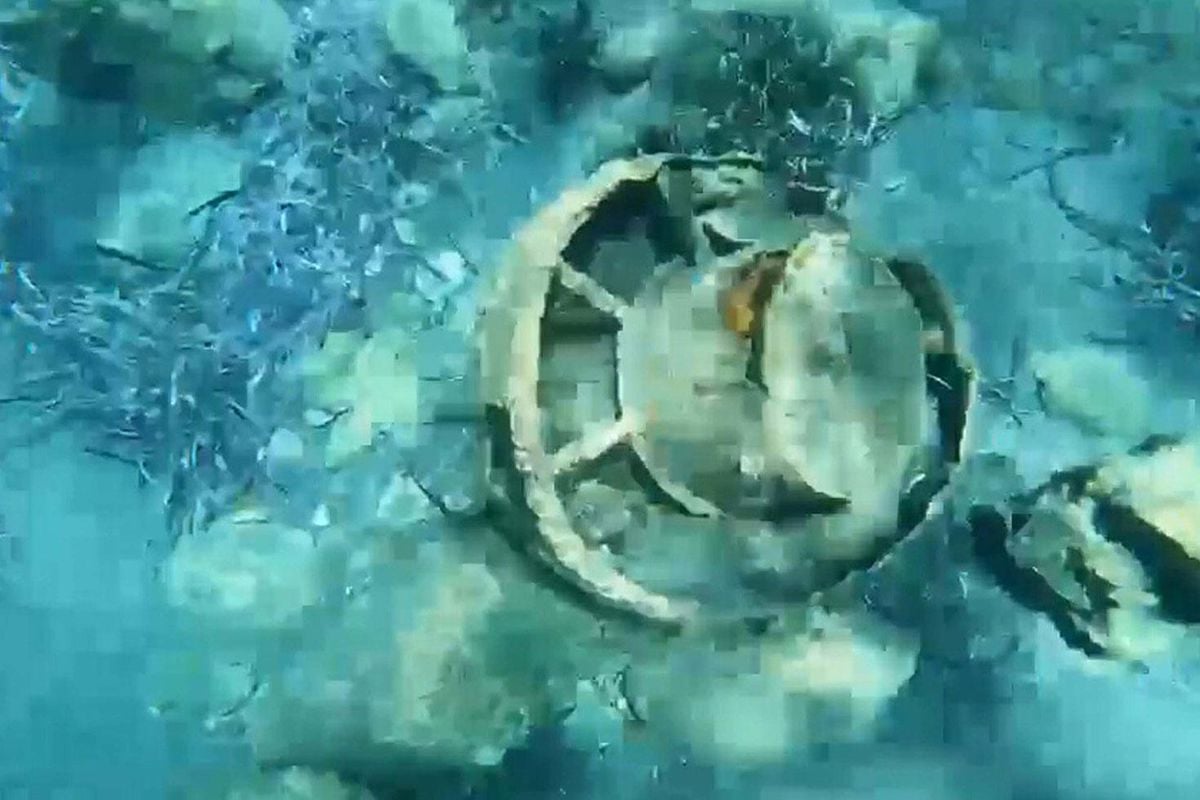 Muğla'da denizin dibindeki mayın imha edildi