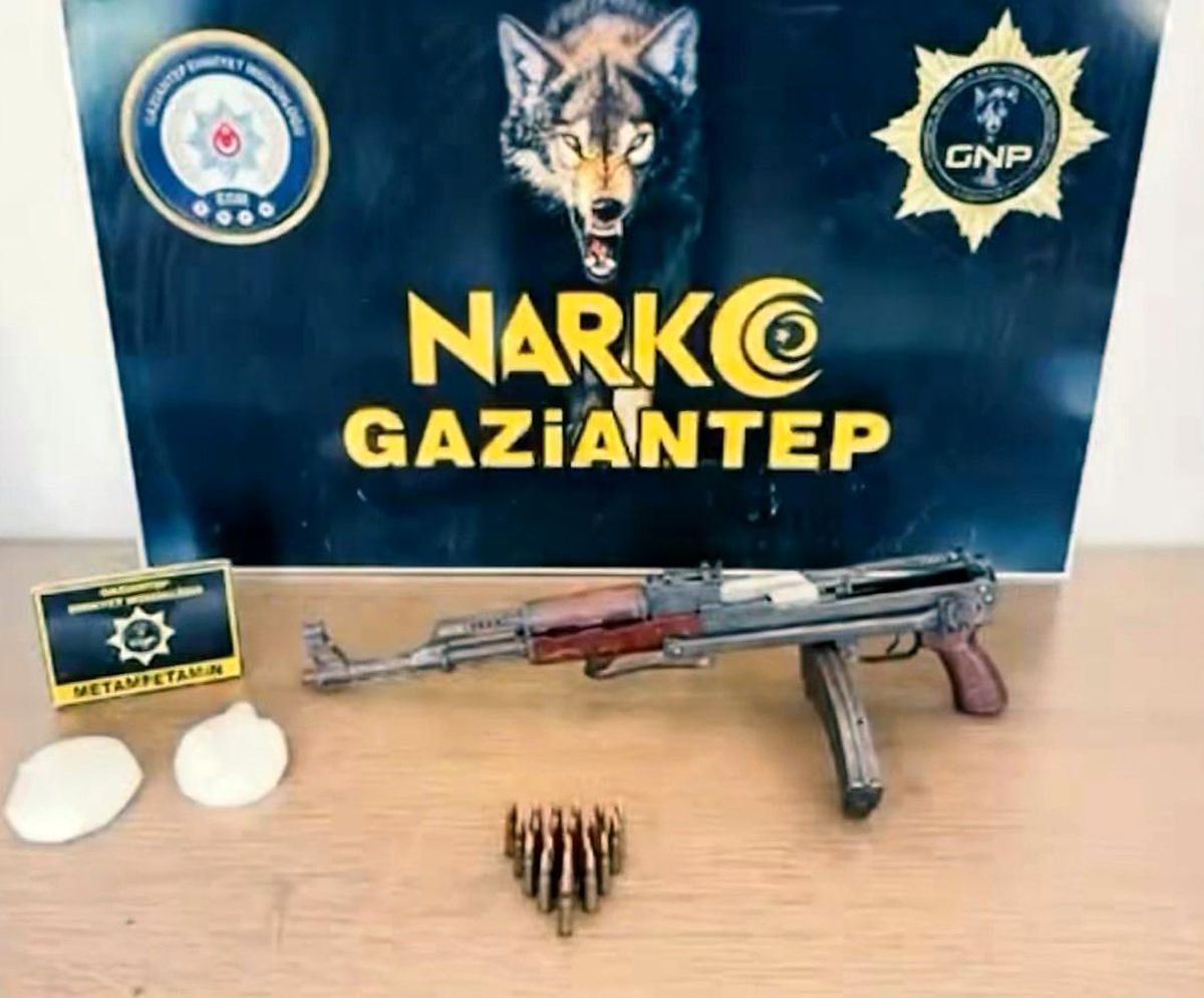 Gaziantep'te 3 adet tüfek ile uyuşturucu madde ele geçirildi: 2 gözaltı