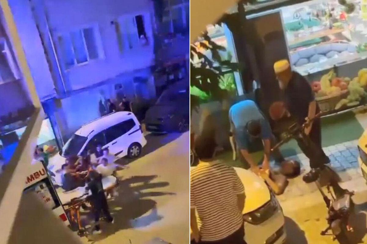 Küçükçekmece'de hamile eşine tatlı almaya çıkan adama bıçaklı saldırı