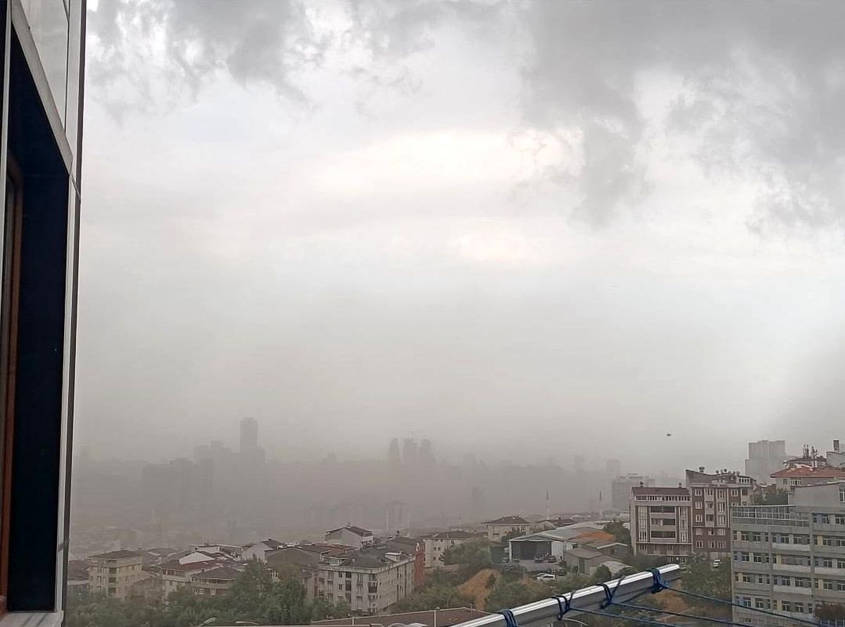 İstanbul'da fırtına etkili oldu, ağaçlar devrildi