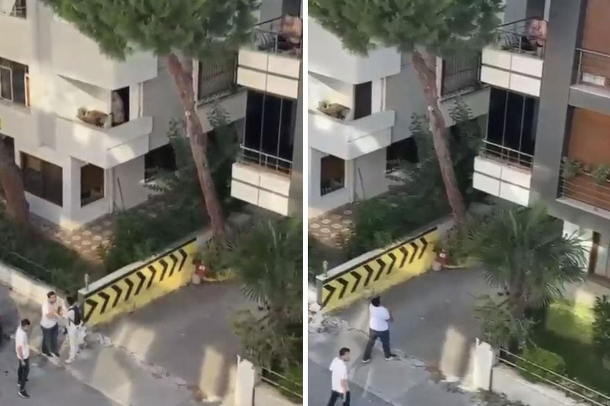 Maltepe'de kadına şiddet iddiasını duyan mahalleli balkona çıkan kişiye taş attı
