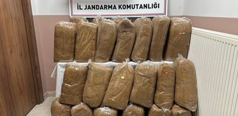 Kayseri'de 300 kilogram kaçak tütün ele geçirildi